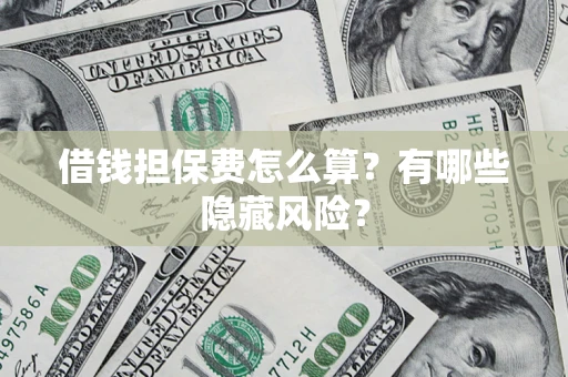 武汉借钱担保费怎么算？有哪些隐藏风险？