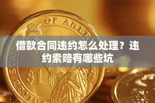 武汉借款合同违约怎么处理？违约索赔有哪些坑