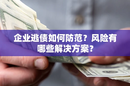 武汉企业逃债如何防范？风险有哪些解决方案？