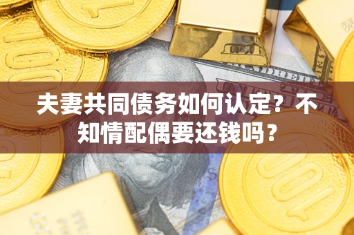 武汉夫妻共同债务如何认定？不知情配偶要还钱吗？