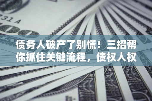 武汉债务人破产了别慌！三招帮你抓住关键流程，债权人权益不再缩水