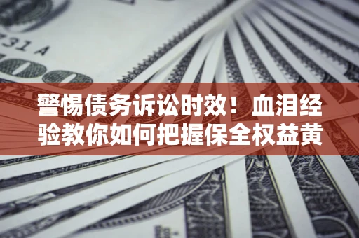 武汉警惕债务诉讼时效！血泪经验教你如何把握保全权益黄金期
