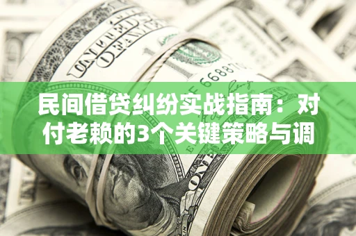 武汉民间借贷纠纷实战指南：对付老赖的3个关键策略与调解盲区解析
