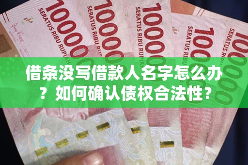 武汉借条没写借款人名字怎么办？如何确认债权合法性？