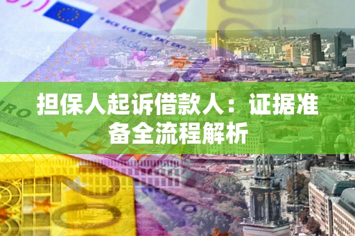 武汉担保人起诉借款人：证据准备全流程解析