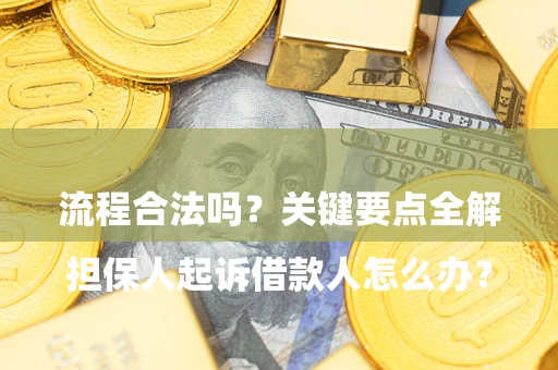 武汉

担保人起诉借款人怎么办？流程合法吗？关键要点全解析