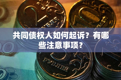 武汉共同债权人如何起诉？有哪些注意事项？