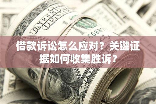 武汉借款诉讼怎么应对？关键证据如何收集胜诉？